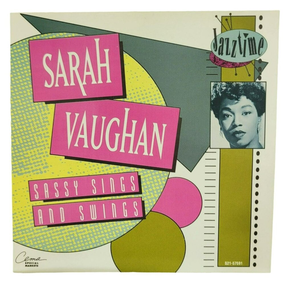 Sarah Vaughan "Sassy Sings And Swings" CD - 1992 CEMA Special Markets  37334cd